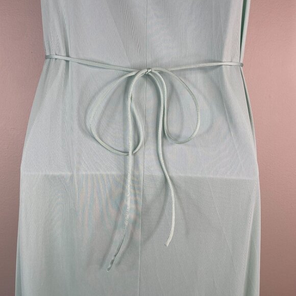 Vintage Vanity Fair Sheer Lace Bust Maxi Nightgown Size 34 Empire Waist Tie Back - Picture 12 of 12